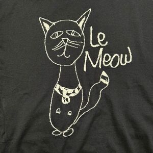 Melissa McCarthy Seven7 Women's Black Cat "Le Meow" Sweater Size 2X